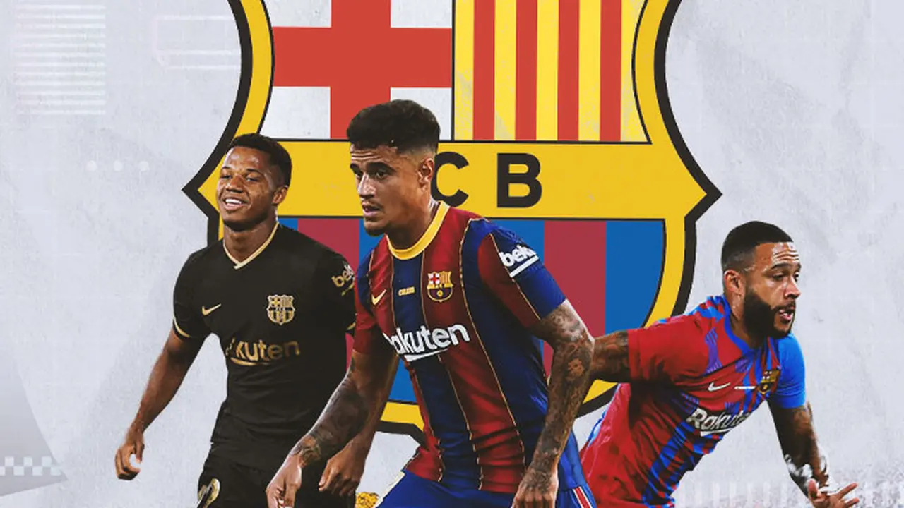 Barcelona - Ansu Fati, Philippe Coutinho, Memphis Depay