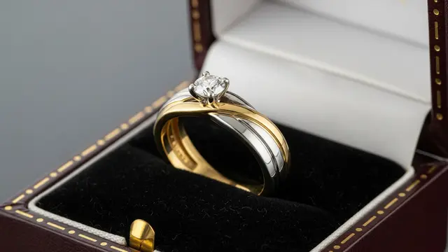 Cincin Nikah Bulat yang Elegan