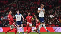 Pertandingan antara Timnas Inggris kontra Malta pada lanjutan Kualifikasi Euro 2024 hari Sabtu (18/11/2023) dini hari WIB. (Glyn KIRK / AFP)