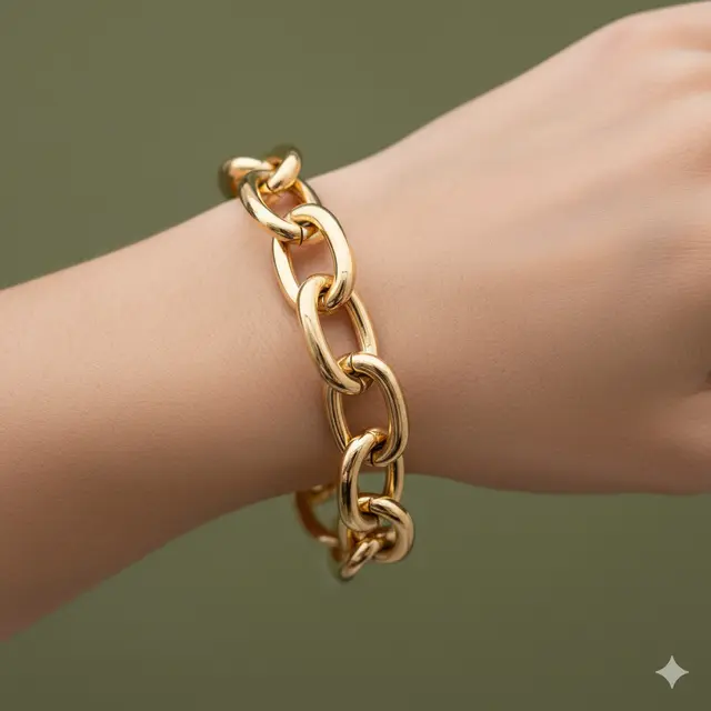 Model Gelang Rantai Emas Hollow Ringan Investasi Jangka Pendek. Gemini
