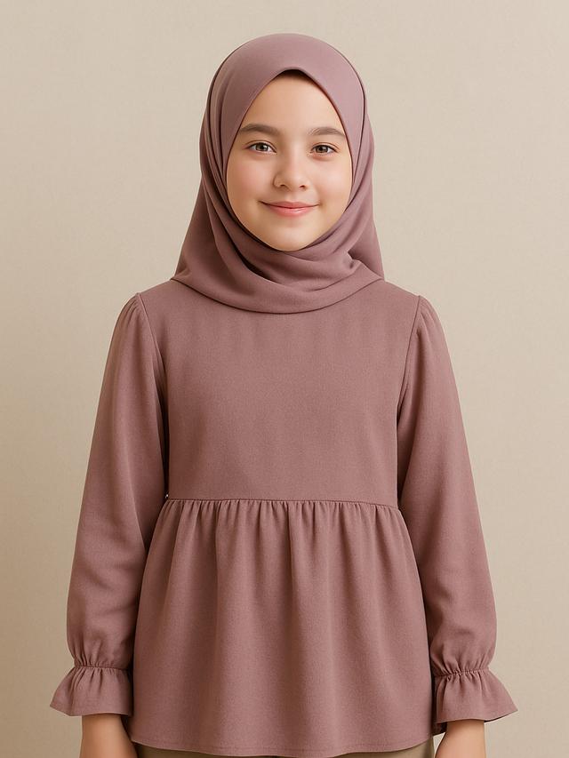 model atasan anak perempuan hijab