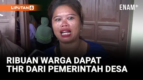 VIDEO: Ribuan Warga Nangis Usai Dapat THR dari Pemerintah Desa