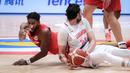 <p>Pebasket Kanada, Nickeil Alexander-Walker (kiri) berusaha merebut bola dari pebasket Lebanon, Hayk Gyokchyan pada laga kedua Grup H Piala Dunia FIBA 2023 di Indonesia Arena, Senayan, Jakarta, Minggu (27/08/2023). (Bola.com/Bagaskara Lazuardi)</p>