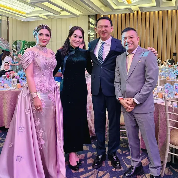 Puput dan Ahok di ultah Ashanty ke-40