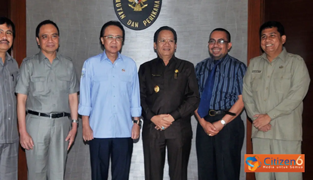 Citizen6, Jakarta Pusat: Kunjungan Gubernur Sulawesi Tengah Longki Djanggola dan rombongan dalam rangka memaparkan rencana pengelolalaan Kelautan dan Perikanan di Sulawesi Tengah. (Pengirim: Efrimal Bahri)