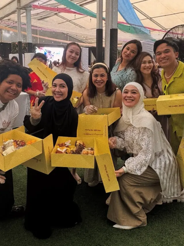 Tampilan outfit piknik ala Ratna Galih. [@ratnagalih]