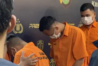 Polisi tersangka pengeroyokan mata elang hingga tewas di Kalibata (Ady Anugrahadi/Liputan6.com)