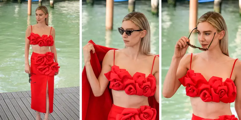 Tampil Seksi dan Glamor, Vanessa Kirby Curi Perhatian di Venice Film Festival 2022