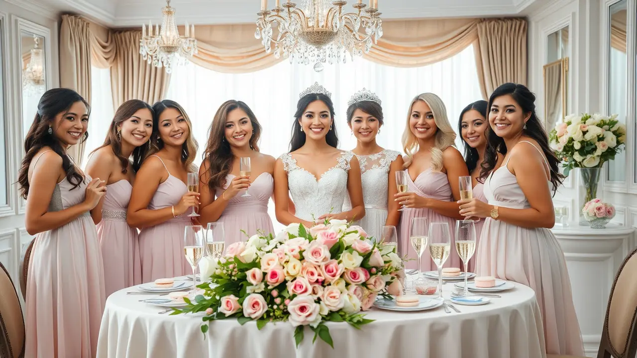 bridal shower caption