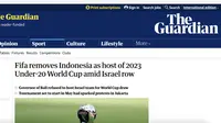 Media Asing Soroti Batalnya Indonesia Jadi Tuan Rumah Piala Dunia U-20, Singgung Israel