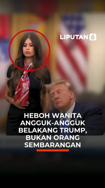 Heboh Wanita Angguk-Angguk Belakang Trump, Bukan Orang Sembarangan