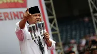 Prabowo Subianto saat kampanye Gerindra (Liputan6.com/Helmi Fithriansyah)