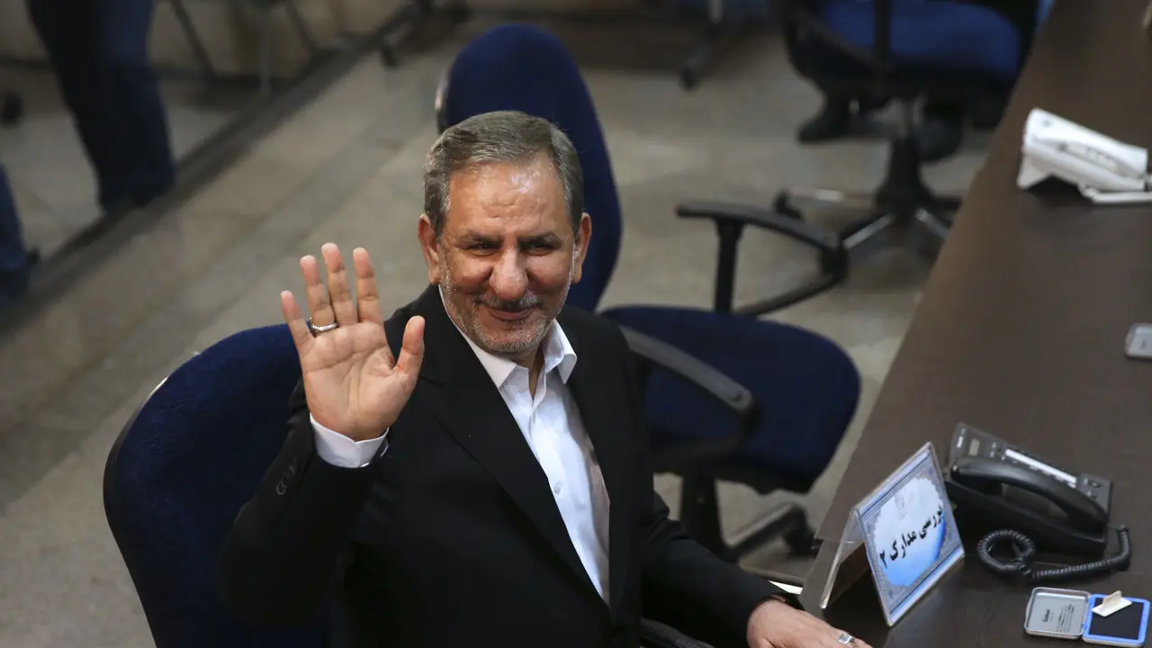 Wakil Presiden Utama Iran Eshaq Jahangiri. (AP Photo)