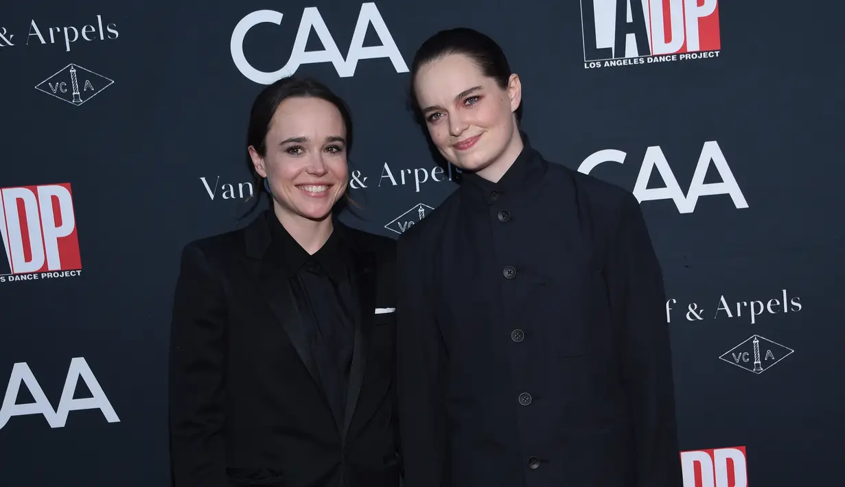Aktris Juno, Ellen Page, mengumumkan bahwa ia sudah menikah dengan Emma Portner. (CHRIS DELMAS / AFP)
