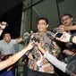 Kepala Badan Koordinasi Penanaman Modal (BKPM), Franky Sibarani saat memberi keterangan kepada awak media di KPK, Jakarta, Selasa (6/1/2015). (Liputan6.com/Miftahul Hayat)