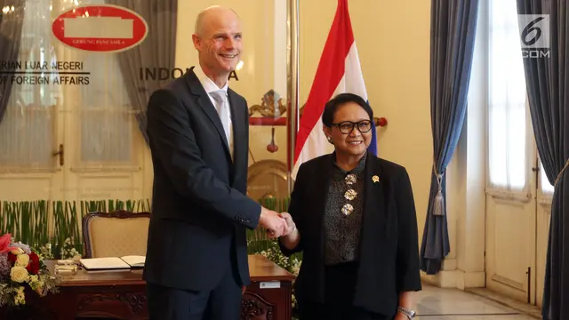 Menteri Retno Marsudi Terima Kunjungan Menlu Belanda