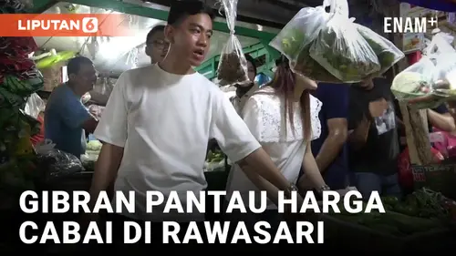 VIDEO: Blusukan ke Pasar Rawasari, Gibran Pantau Harga Cabai