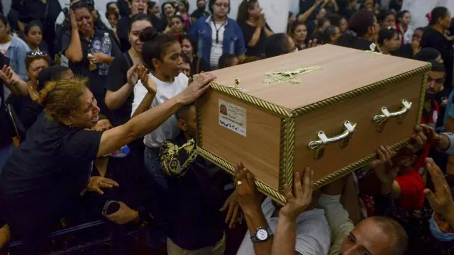 Kebakaran di Gereja Koptik Mesir, 14 Agustus 2022.