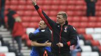 Manajer Bournemouth Eddie Howe merasa bertanggung jawab atas kekalahan timnya dari Arsenal pada Sabtu (9/9/2017). (FP / LINDSEY PARNABY)