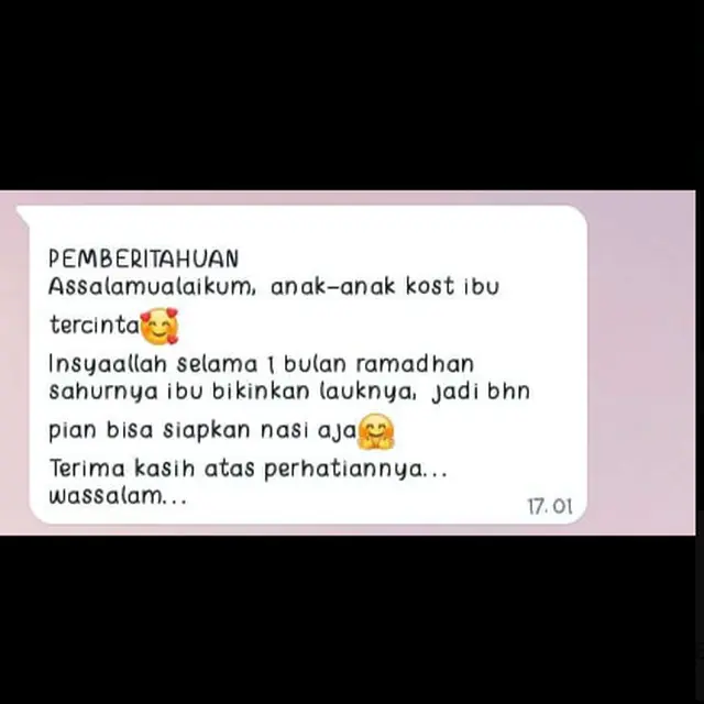 6 Kebaikan Ibu Kos Selama Ramadhan Ini Bikin Tersentuh, Dianggap Anak Sendiri