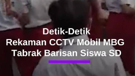 Rekaman CCTV Detik-Detik Mobil MBG Tabrak Sejumlah Siswa SD Kalibaru 01 Cilincing Jakut