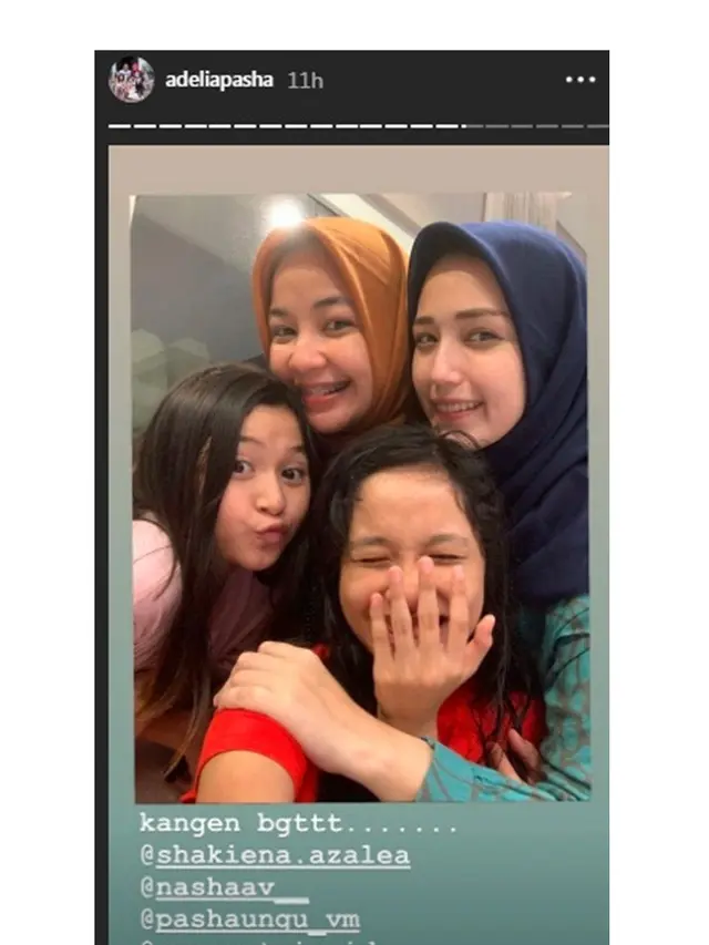 6 Momen Kedekatan Adelia Pasha dan Shakiena Putri Sambungnya, Curi Perhatian