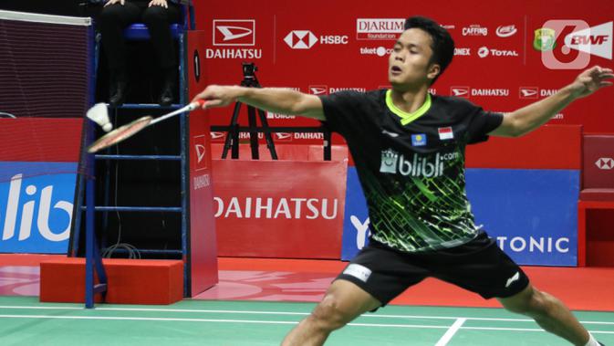 FOTO: Senyum Anthony Sinisuka Ginting Rengkuh Gelar Juara Indonesia Masters 2020