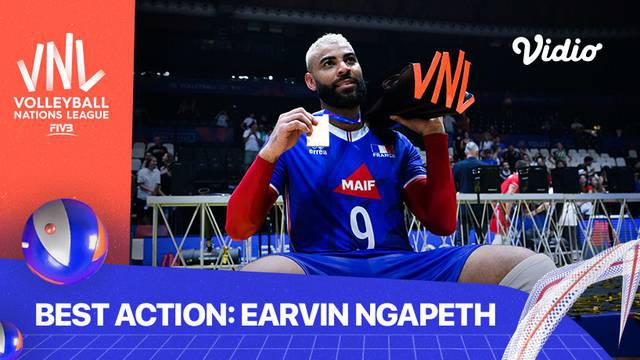 Berita Video, Deretan Aksi Terbaik dari Pevoli Prancis, Earvin N’Gapeth di Volleyball Nations League 2022 Putra