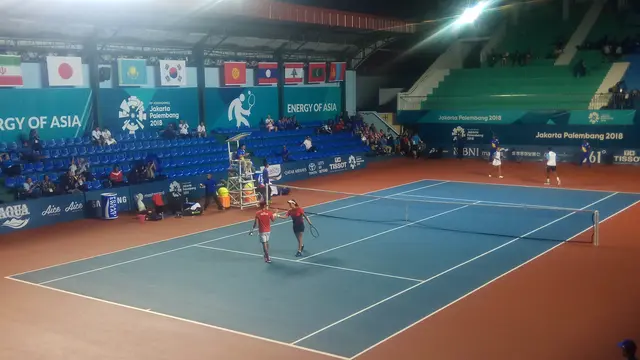 Jalannya pertandingan tenis Asian Games 2018