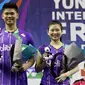 Ganda campuran Indonesia Praveen Jordan/Debby Susanto harus puas menjadi runner di Prancis Terbuka Super Series 2015, Minggu (25/10/2015). (Liputan6.com/Humas PP PBSI)