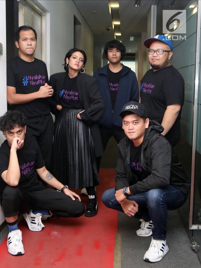 Grup band elektronik musik, NEV Plus saat media visit di Liputan 6
