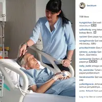 Becky Tumewu terus memberikan perhatian sebelum sang papa pergi untuk selamanya. (Instagram @bectum)