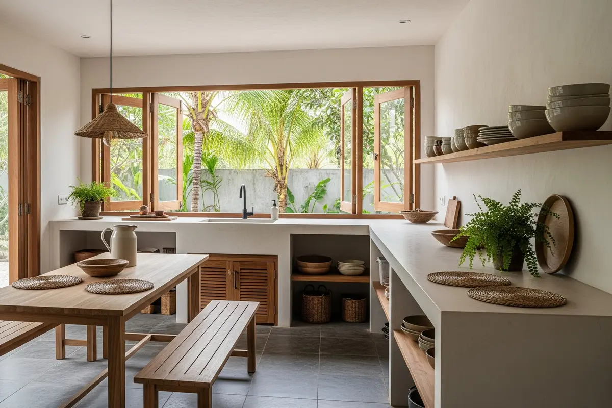 7 Inspirasi Dapur Minimalis Rustic, Kombinasi Sederhana dan Sentuhan Alam