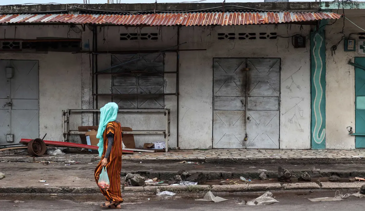 Assoumani terpilih kembali sebagai Presiden Komoro setelah mendapatkan total 33.209 suara, yang merupakan 62,97 persen dari jumlah pemilih yang menggunakan hak pilihnya. (Olympia DE MAISMONT/AFP)