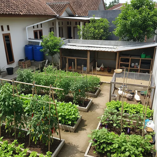9 Tata Letak Halaman Produktif untuk Kebun dan Ternak agar Panen Sepanjang Tahun