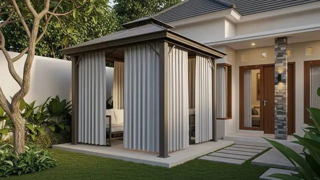 Inspirasi Gazebo Mini untuk Halaman Belakang Rumah (AI)