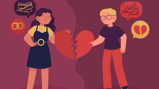 Ilustrasi putus, hidup bersamanya