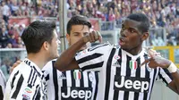 Sami Khedira yang mencetak 1 gol Juventus mencoreng performanya dengan kartu merah pada menit akhir saat Torino vs Juventus (20/3/2016).