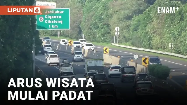 Tol Cipularang Lebaran Kedua Mulai Padat Arus Wisata