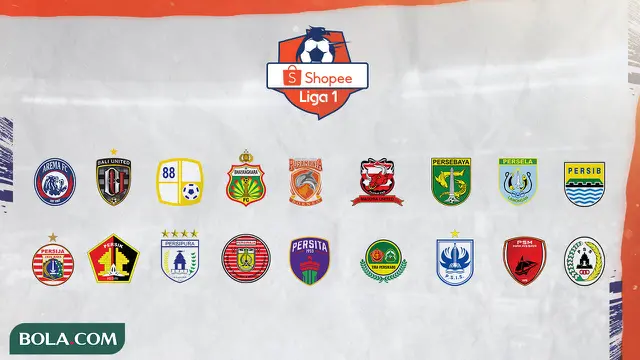 Shopee Liga 1 - Logo Klub