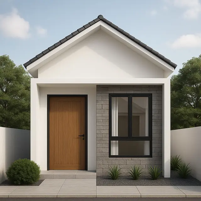 Gambar Tampak Depan Rumah Minimalis Lebar 5 Meter