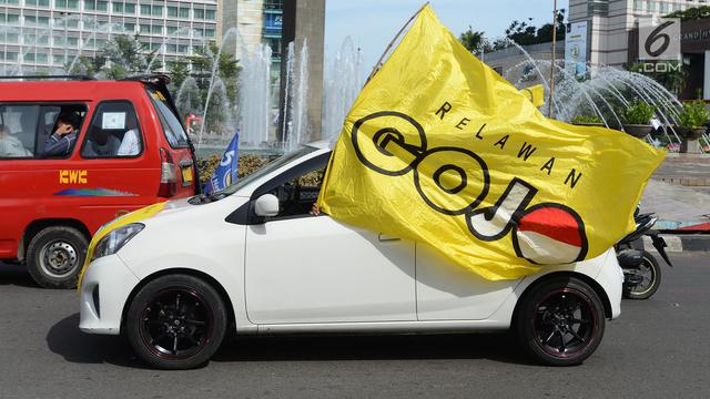 Kampanye Akbar Jokowi - Amin, Massa Konvoi Menuju GBK