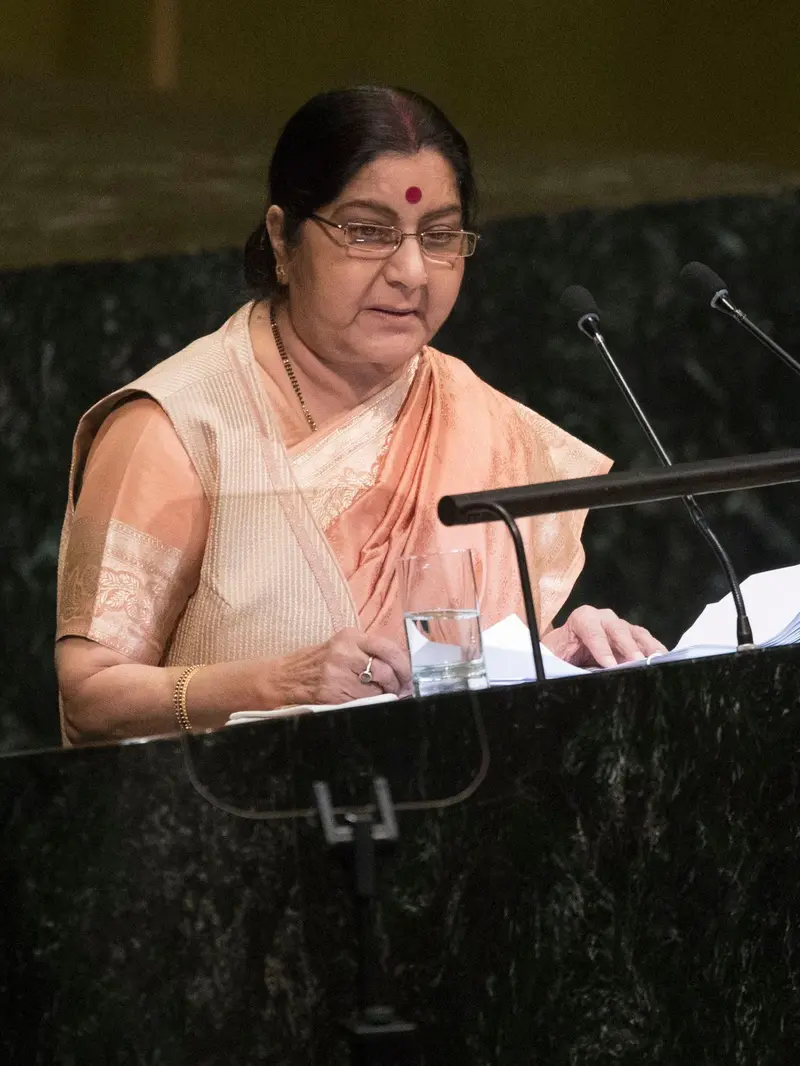 Menteri luar negeri India, Sushma Swaraj (AP/Mary Altaffer)