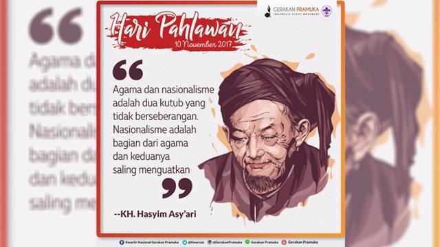 Hari Pahlawan - KH. Hasyim Asya'ri (Liputan6.com/pool/GerakanPramuka)