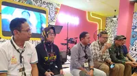 Konferensi Pers BNI di JIExpo Kemayoran, Jumat (28/02/2020). Liputan6.com/Athika Rahma