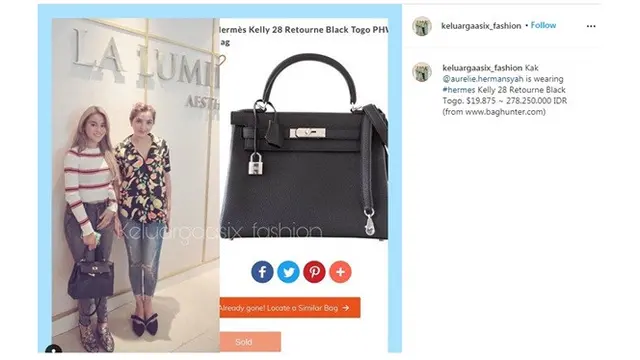 7 Koleksi Tas Mewah Aurel Hermansyah, Ditaksir Capai Ratusan Juta Rupiah