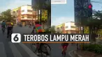 Beredar video rombongan pesepeda terobos lampu merah dan nekat menyetop kendaraan lain.