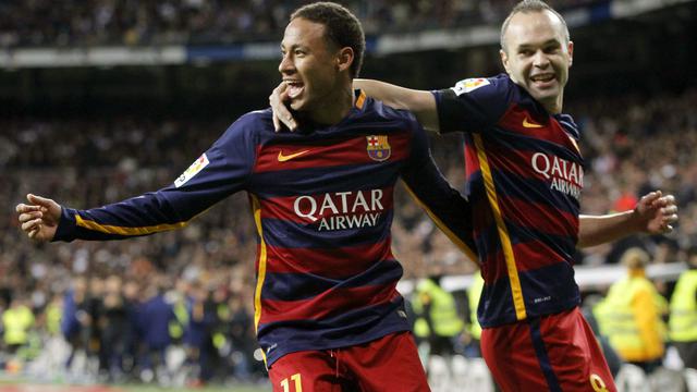Neymar dan Andres Iniesta