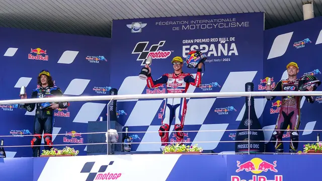 Aksi tim Indonesian Racing di MotoGP Jerez 2021