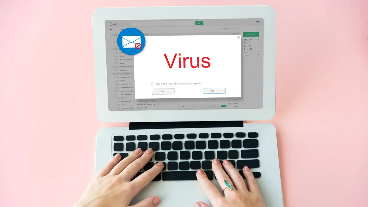 Ilustrasi virus komputer